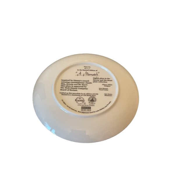 Disney Beauty & The Beast "A Mismatch" Collector Plate - Picture 2 of 2